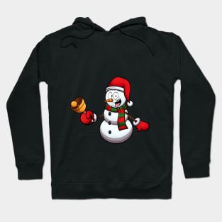 Snowman With Bell Hoodie
